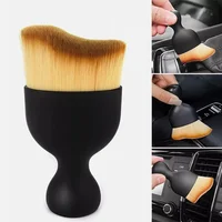 Car Interior Cleaning Brush with Cover Crevice Dust Detailing Brushes Keyboard Air Conditioner Camera Thick Soft Fur Clean Tools 1