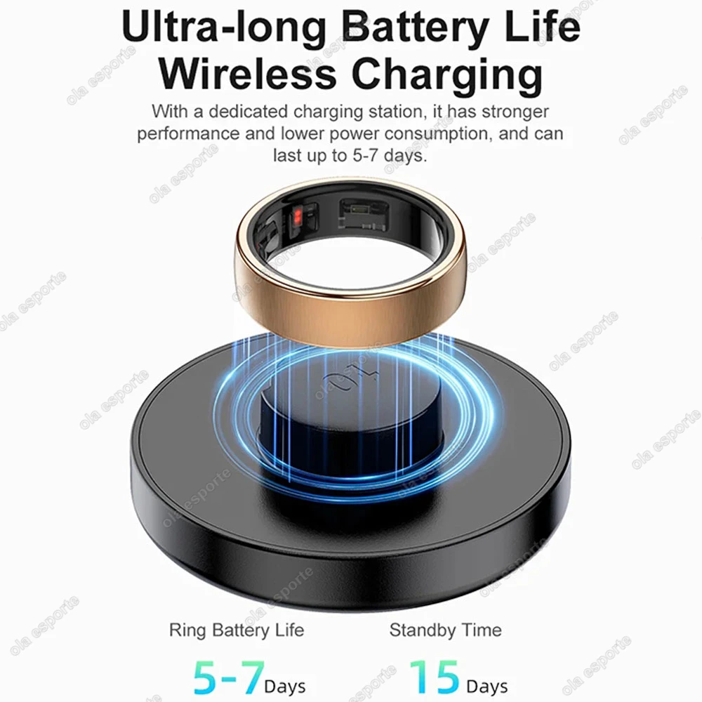 2025 New in Smart Ring For Men Women Ring Bluetooth Health Monitor Smartring IP68&5ATM Waterproof Multi-sport Modes Smartring - Image 6