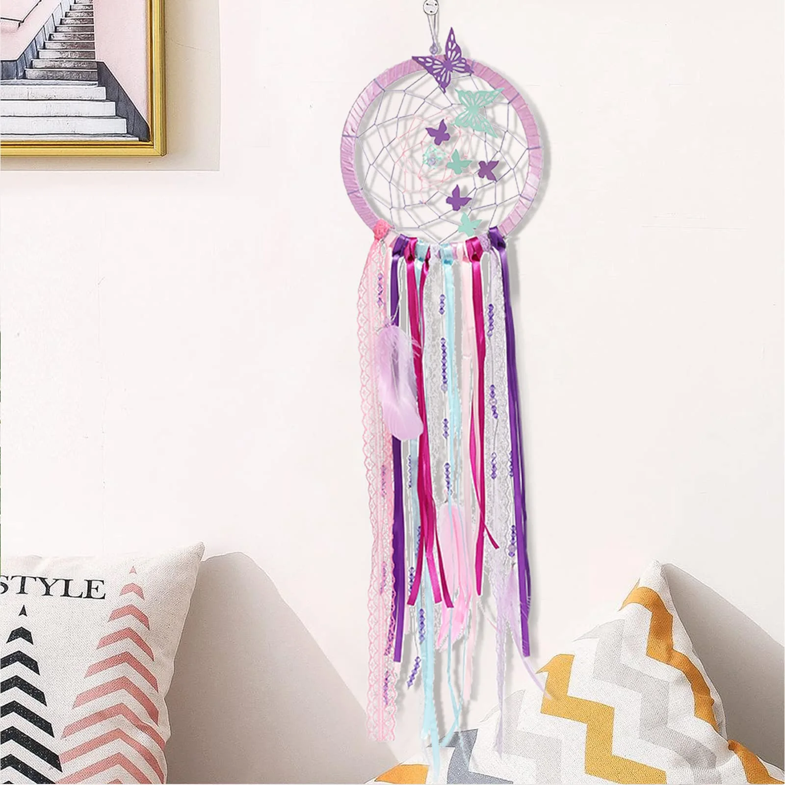 Dream Cather DIY Crafting 장식 용품 키트 세트 어린이를위한 어린이를위한 성인용 소녀