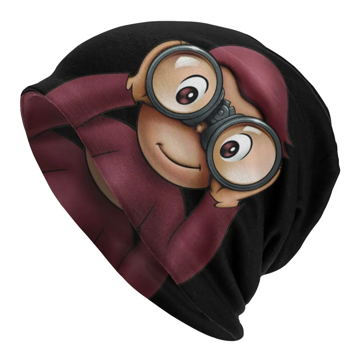 

Curious George Bonnet Hats Fashion Outdoor Skullies Beanies Hat Brown Monkey for Men Women Knit Hat Spring Warm Unisex Caps