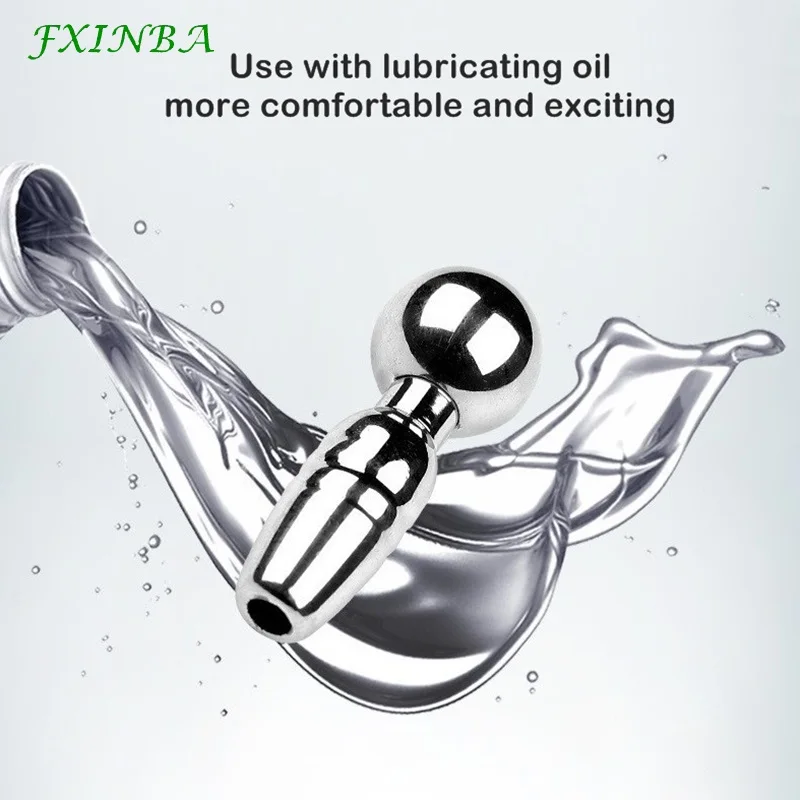 FXINBA Stainless Steel Urethral Catheter Dilator Male Penis Plug Threaded Urethra Sound Stimulator Sex Toy For Men Masturbation