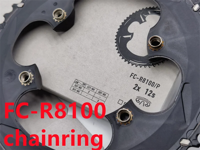 Shimano ultegra FC-6800 FC-R8000 FC-R8100 Kurbel garnitur Kettenblatt 50t 52t 53t – Detail 4