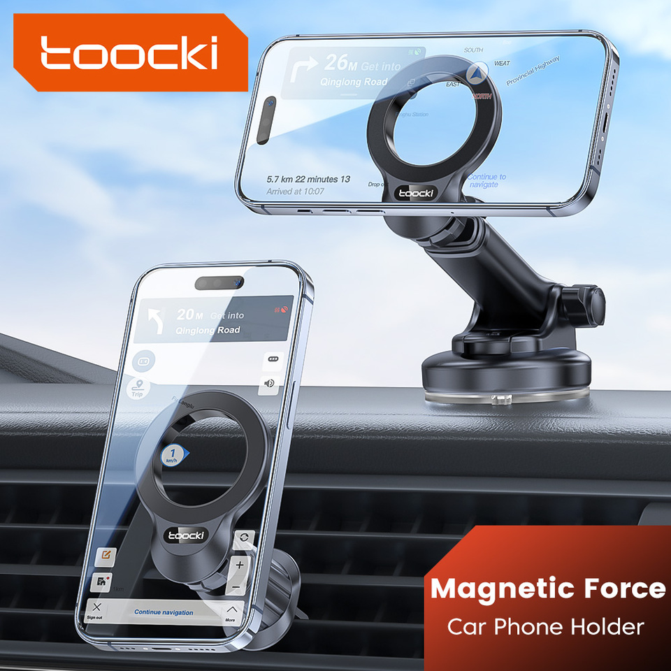 Toocki Magnetic Car Air Vent Phone Mount Compatible Car Phone Holder for iPhone 15 14 13 Pro Samsung Support Clip Mount Holder