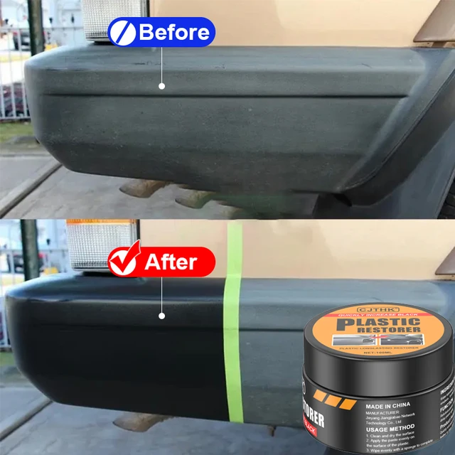 Car Plastic Restorer Crystal Clear Auto Interior Leather & Panel Renewal Wax Coating Agent Back To Black Gloss Car Wax Polish 2