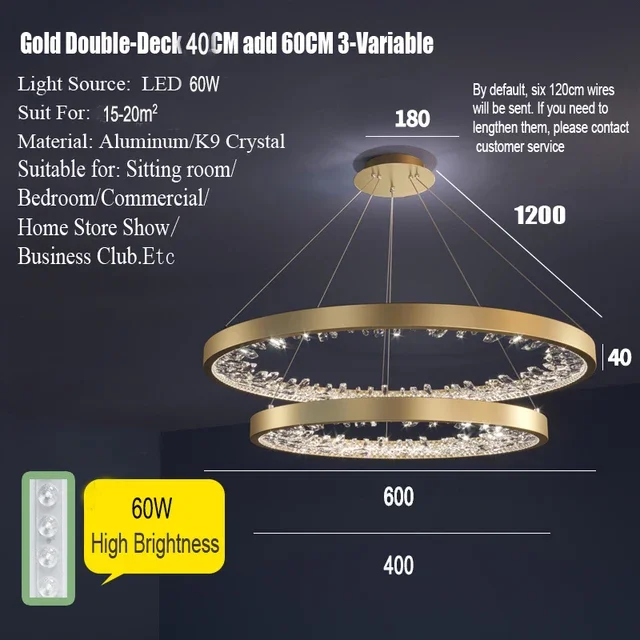 Gold 40 60cm