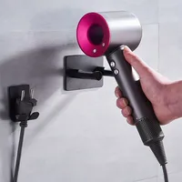 Waterproof Wall-Mounted Hair Dryer Organizer Space-Saving, and Durable, Ideal for a Clutter-Free Bathroom,Hair Dryer Holder 1