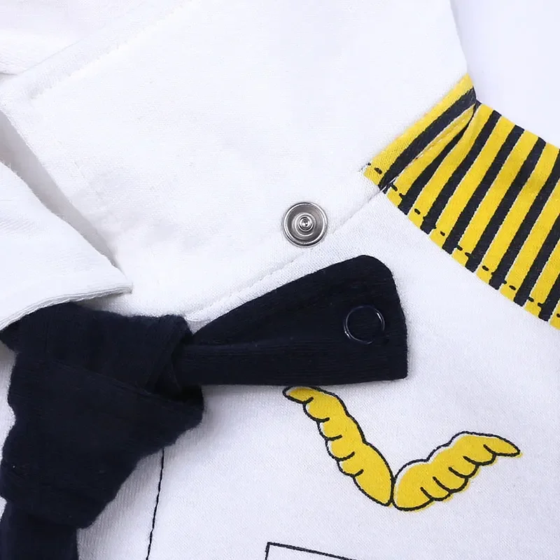 Cartoon Newborn Baby Clothes Boys Rompers Summer Baby Girls Clothes Cotton Short Sleeve Bow Tie Infant Rompers 3-18 Months 5
