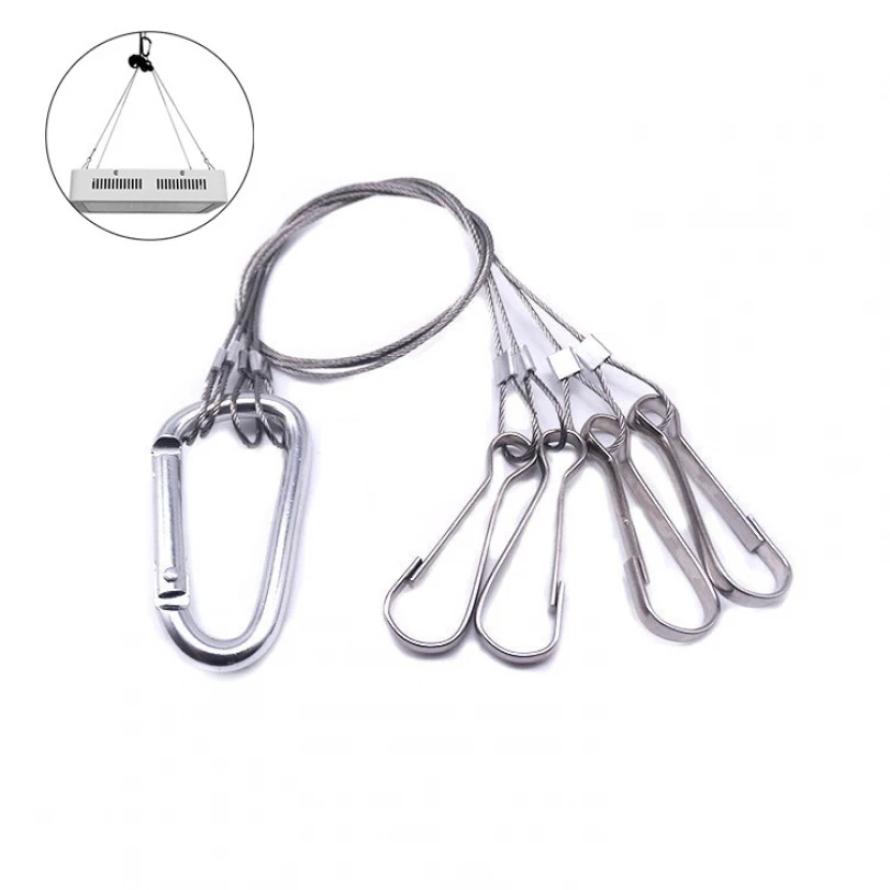 LED Grow Lights Stainless Steel Rope Hanger