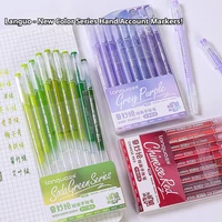 Languo 207/45/9 Colors Morandi Gel Pen 0.6mm Diary Scrapbook Painting DIY Gel Pen Set Color Drawing Art Markers School Supplies 3
