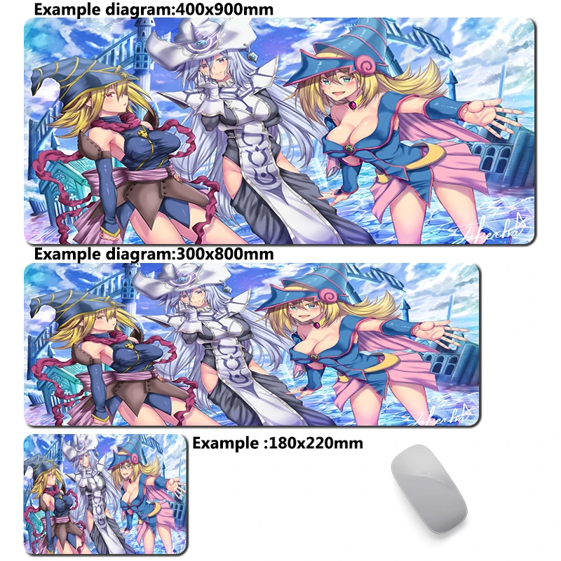 thumbnail image 1 of Alfombrilla de ratón Yu Gi Oh Dark Magician Girl, alfombrilla de ratón grande para Gamer, alfombrilla antideslizante, alfombra de oficina, accesorios de ordenador, alfombrillas, 1 of 5