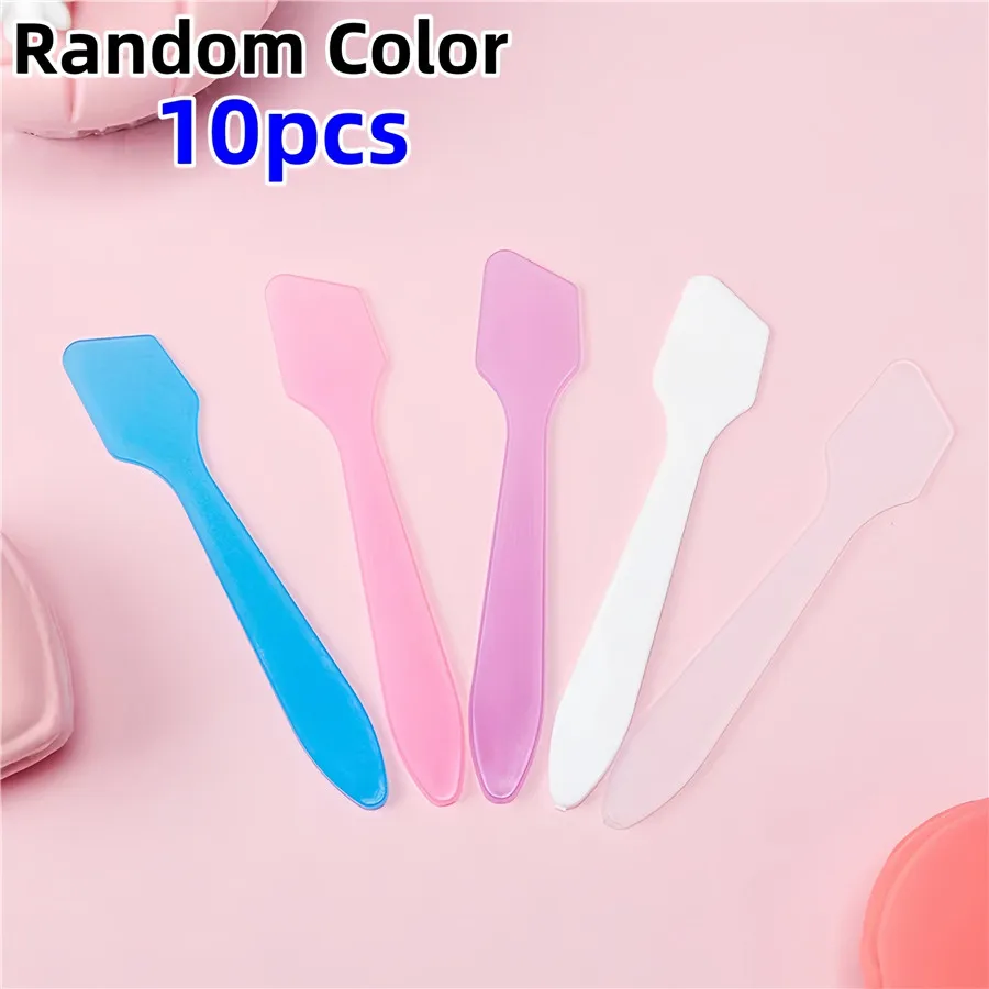 10pcs PP Cream Spatulas, Facial Mask And Eye Cream Scoop Sticks, Cosmetic Cream Scoops for Skincare Application