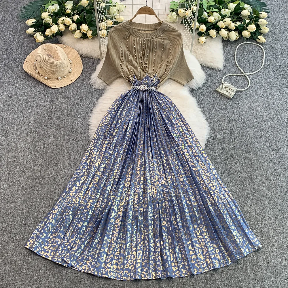 knee length dresses for ladies Dewlily Puff Sleeve Dress Korean Fashion for Teens, 20s, 30s Asymmetrical Cute Slimming Effect A-Line Casual Short Sleeve Plain Ribbon