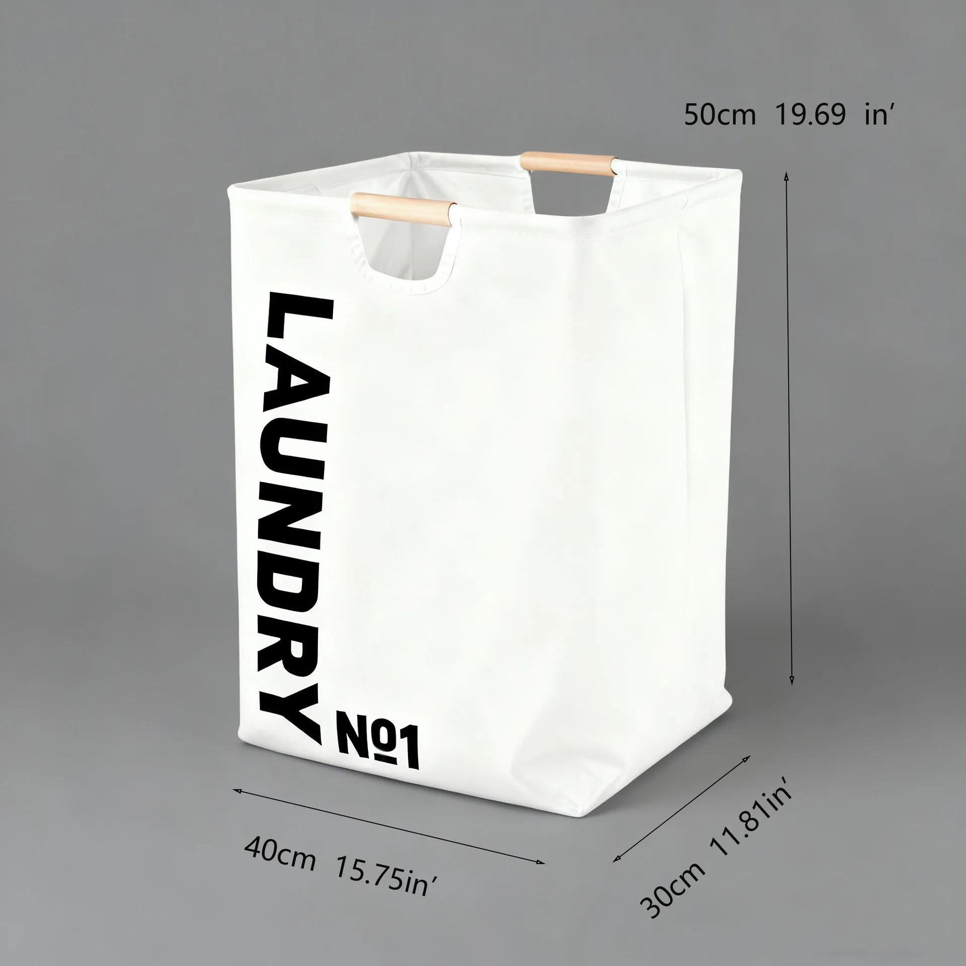 Foldable Large Capacity Waterproof Fabric Laundry Basket with Handles