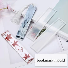 

Fashion Rectangle Silicone Bookmark Mold DIY Bookmark Mould Making Epoxy Resin Jewelry DIY Craft Silicone Transparent Mold