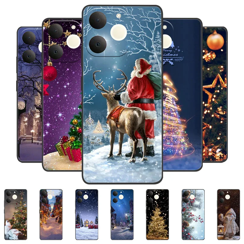 Christmas Edition Soft Silicone TPU Back Cover - Festive Phone Case Bumper