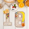 Large Wooden Number Charcuterie Board Fillable Practical Wood Number Serving Tray Decorative Number Food Tray Baby Birthday 1