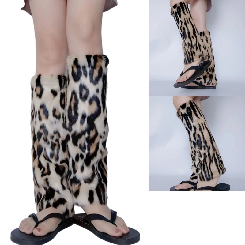 

Гетры из искусственного меха, теплые, мягкие, уютные, нечеткие гетры, чехол для ботинок с манжетами для женщин, праздничные с