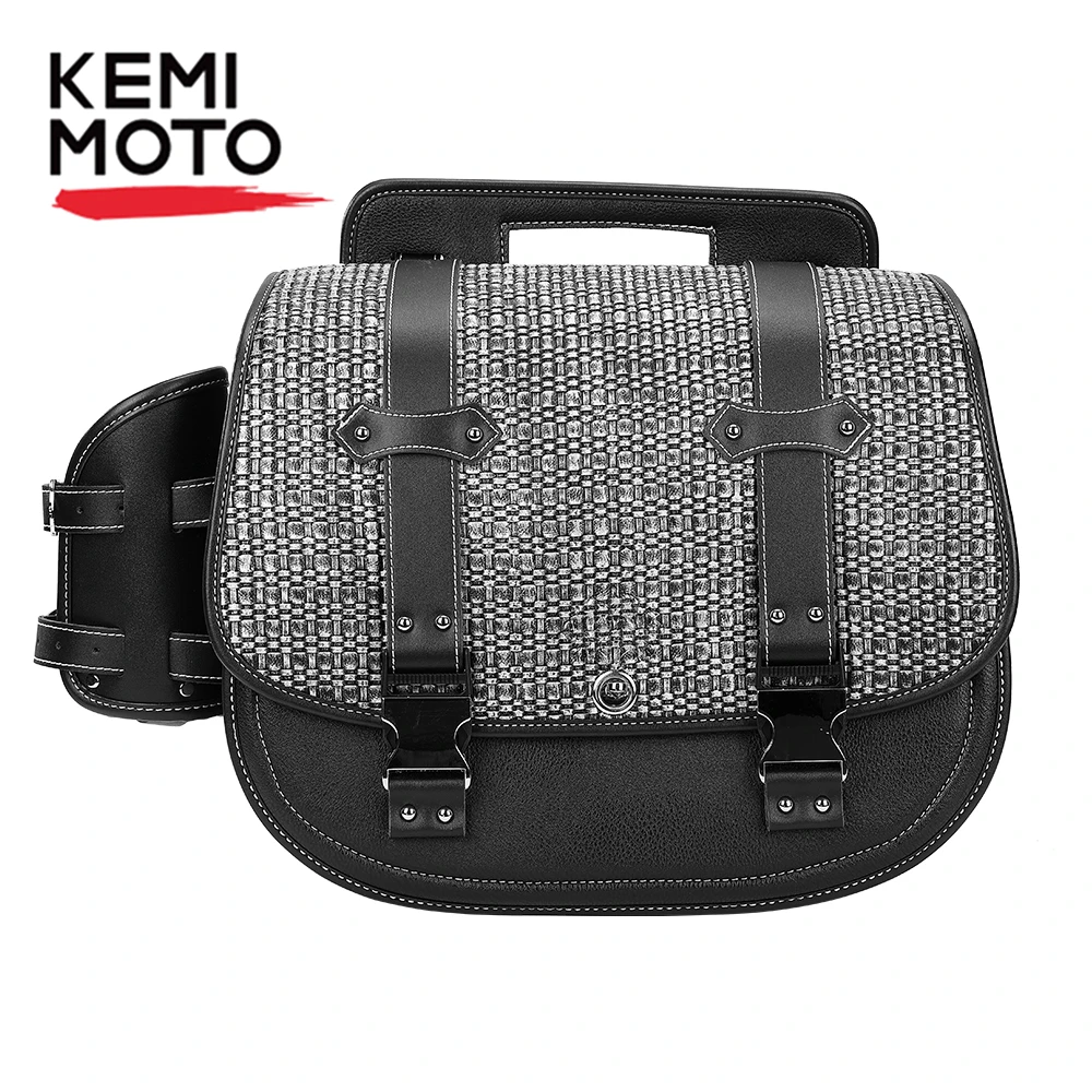 Motorcycle Saddle Bag Side Bags Travel Luggage Bag Universal For Yamaha