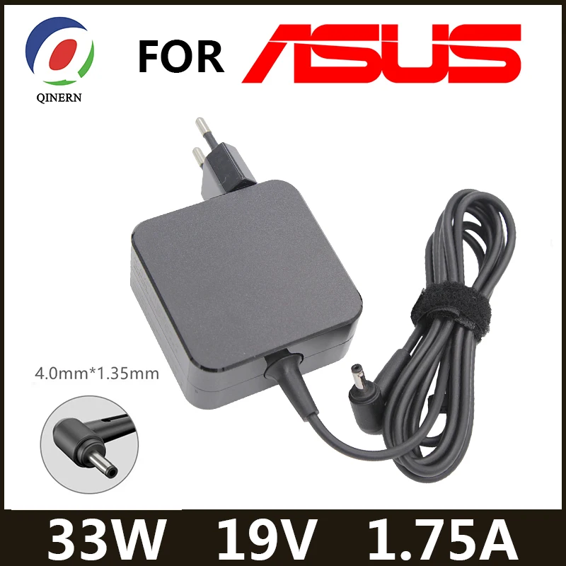 Зарядное устройство для ноутбука ASUS, 19 в, 4,0 А, 33 Вт, 1,35 * мм