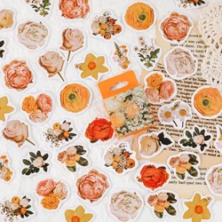 Rose Daisy Phone Aesthetic Stickers Decoracion Scrapbooking Accessories Sticker Flakes School Supplies 46PCS