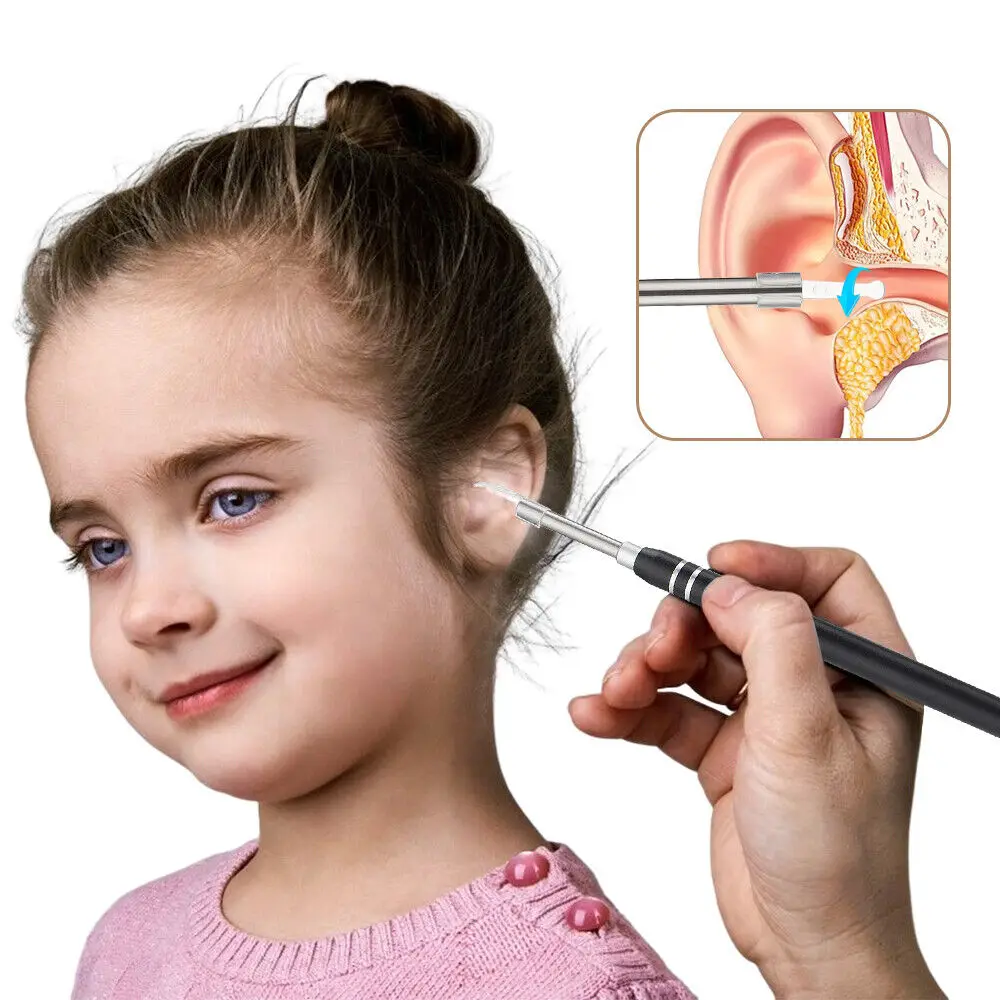 PVC Ear Endoscope Set with HD Camera and LED Light for Ear Wax Removal
