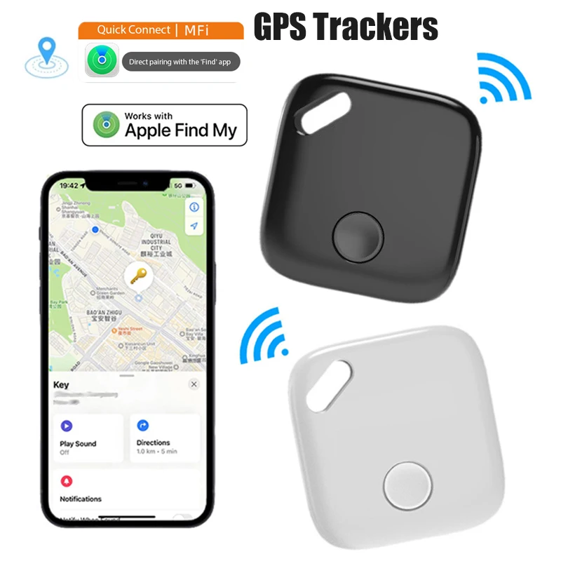 애플용 미니 스마트 블루투스 추적기, 아이태그 키 찾기, 아이 찾기 가방, 애완 동물 자동차 GPS 추적기, 분실 방지 추적 장치, iOS