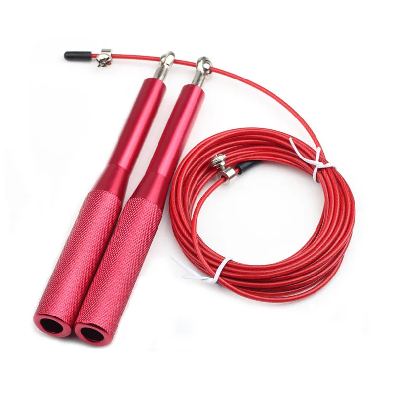 

Double Bearing Silicone Handle Boxing Training Aluminum Alloy Self-locking Racing Jump Rope Adult Fitness Sports Steel Wire