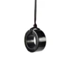 CHENYISHI Round Shungite Pendant Necklace - Natural EMF Protection Stone Unisex Healing Crystal Jewelry for Men and Women 5