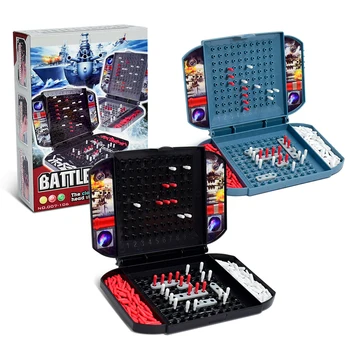 Bambini Interessante nave da guerra Sea Ship Giochi da tavolo Giocattoli Corazzata per due giocatori Il classico gioco da tavolo strategico da combattimento navale per Ki