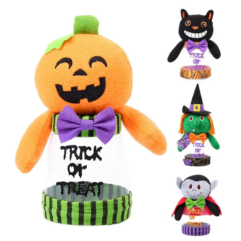 

Halloween Black Cat Candy Jar Chocolates Cookies Storage container Jar Trick Or Treat Candy Jar Organizer Halloween Party Favors