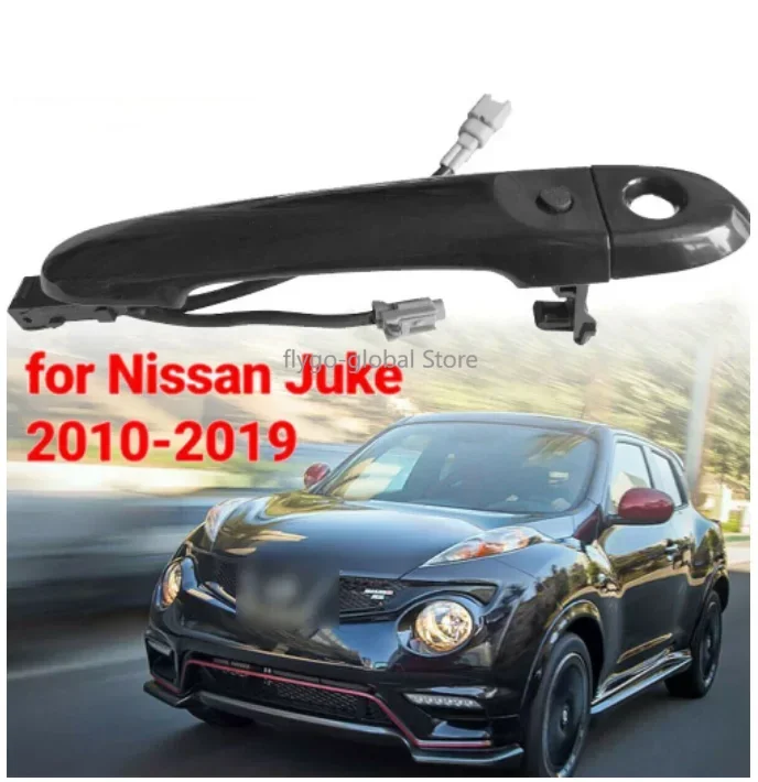 

Правая и боковая дверная ручка для водителя, БЕСКЛЮЧЕВОЙ вход для Nissan Juke 2010-2019, черные Внешние детали 82644-1FA5A