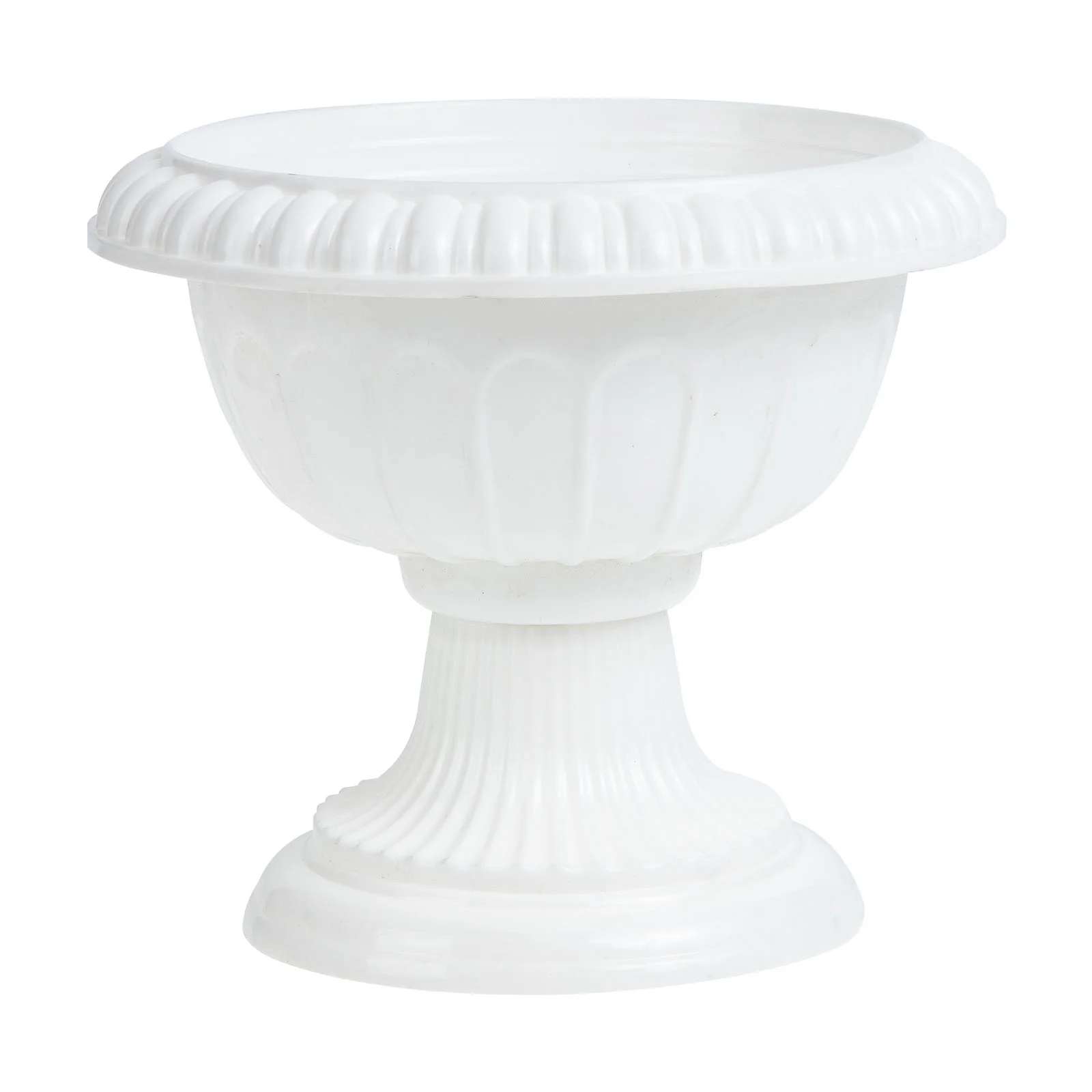 

White Urn Planter Plastic Wedding Flower Pots Pedestal Flower Vases Grecian Plants Pots Roman Pillar Flower Container