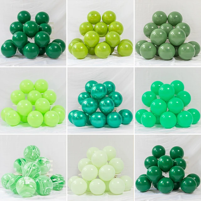 Ballons vert sauge rétro en métal pour anniversaire, décorations de  mariage, fête de Noël, vert foncé, 10 pièces, 20 pièces, 30 pièces -  AliExpress