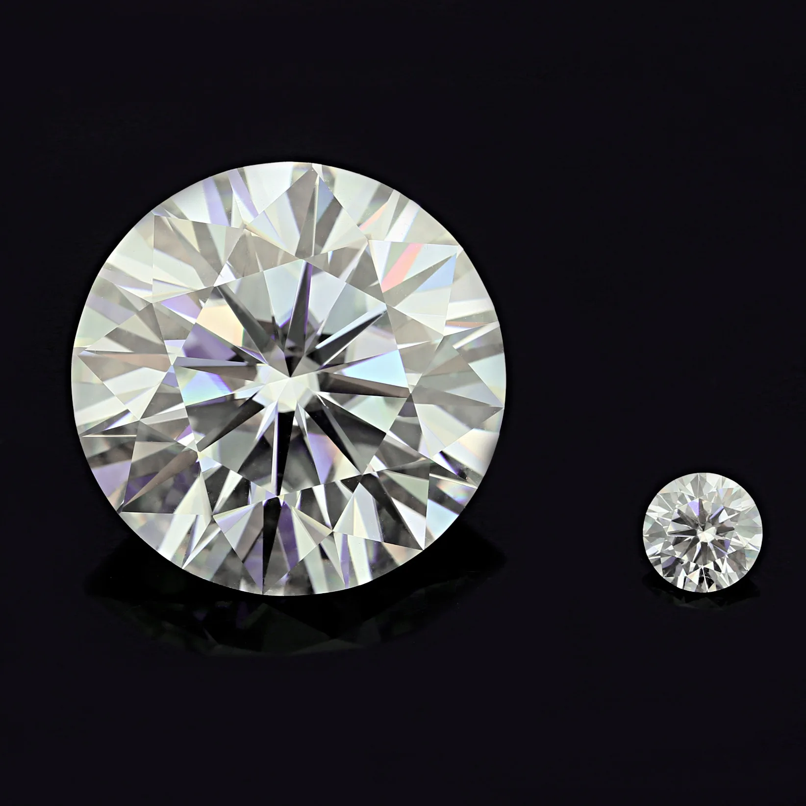 Großhandel 8,0 mm 2,0 ct AAAAA + echte D Farbe Rundschliff Moissanit Stein Labordiamant Lab Grown Edelsteine für Schmuck mit Bericht