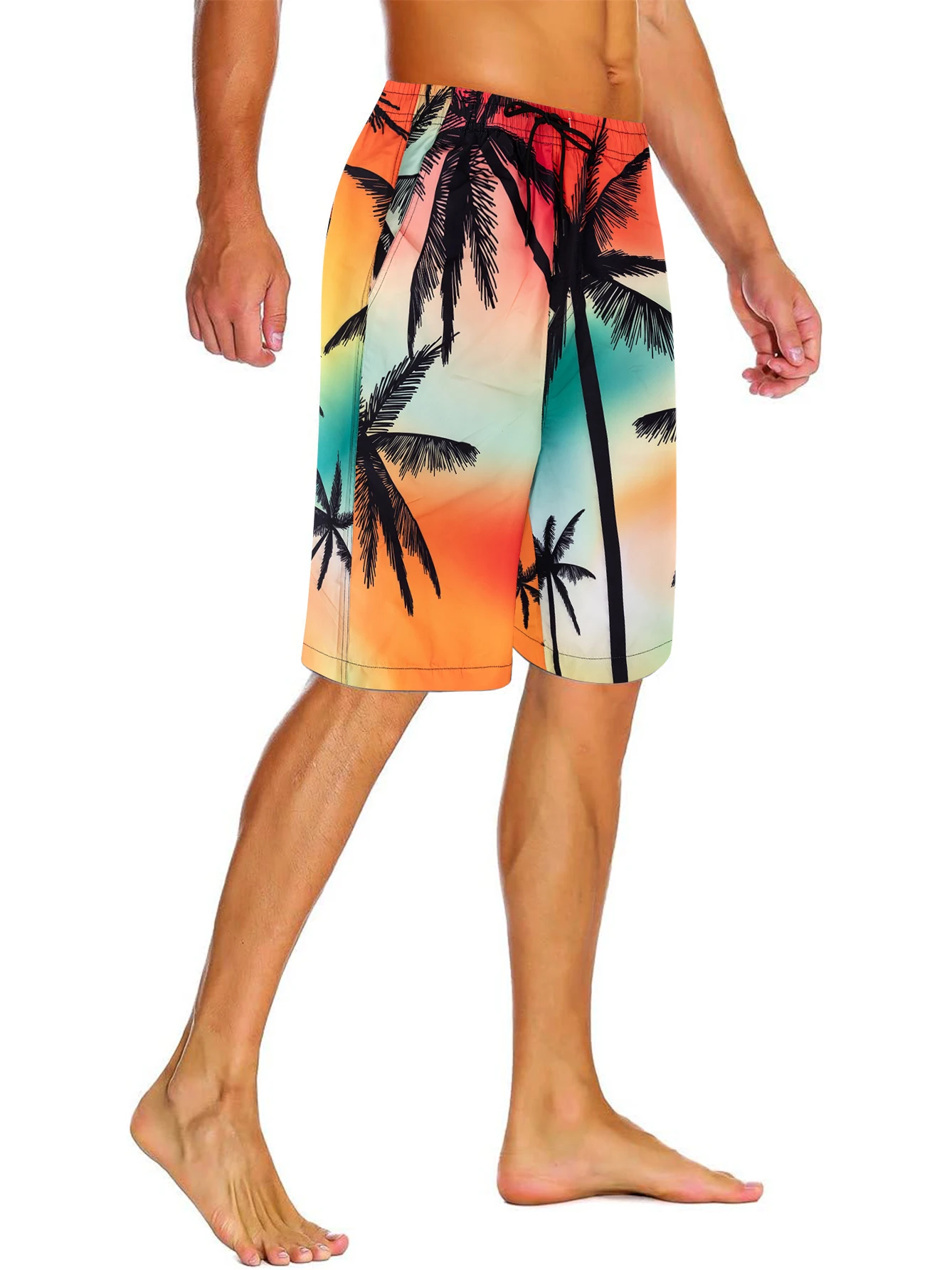 Men's Quick Dry Swim Trunks Outdoor Lightweight Beach Shorts with Mesh Lining Swimsuit Swimwear Spring&Summer Athletic Pants