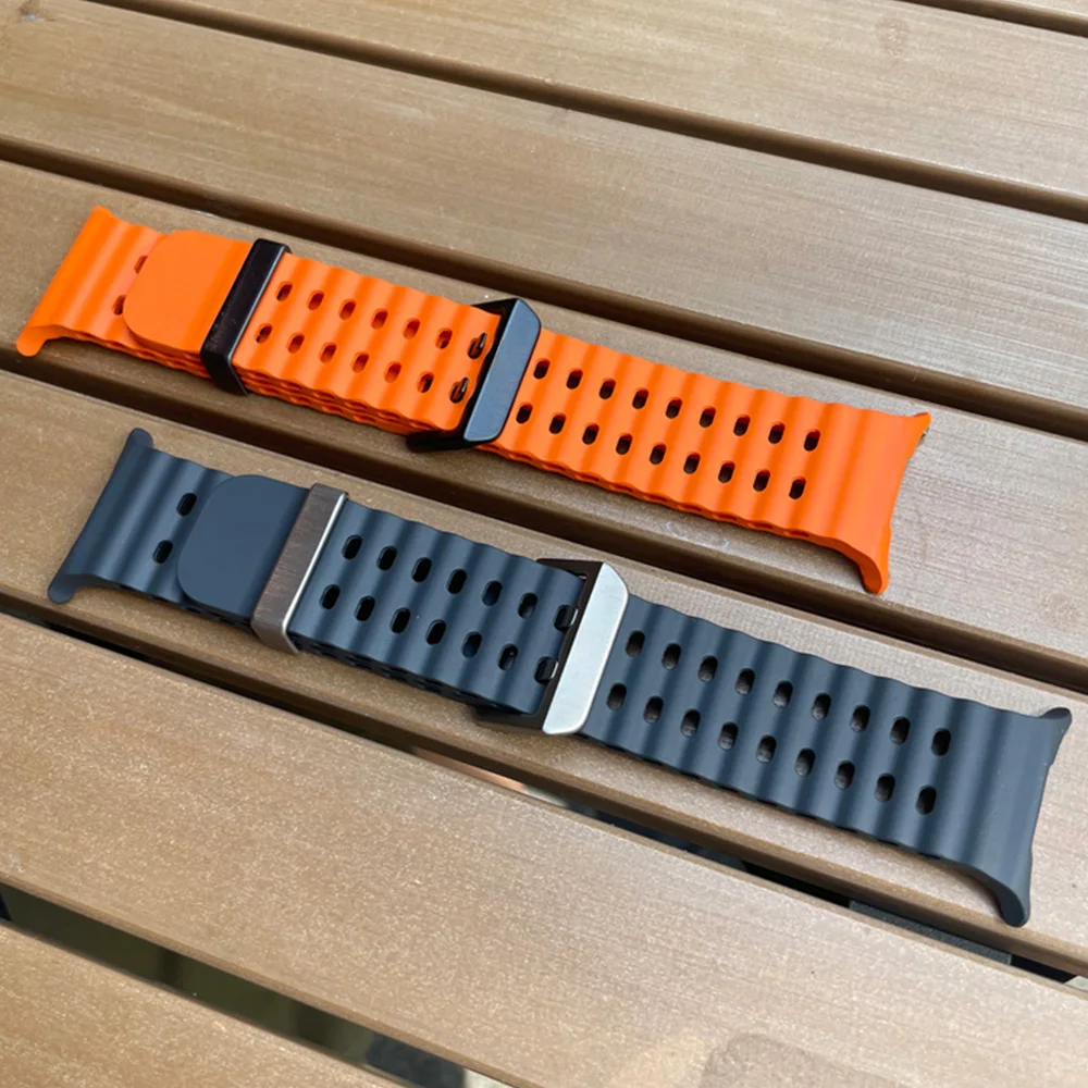 Silicone Sport Band in Ocean Blue for Smartwatch Accessories