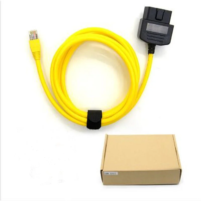 Hot Sell ESYS Data Cable for BMW ENET Ethernet to OBD Interface E-SYS ICOM F-Series Coding OBD2 Diagnostic Cable ping