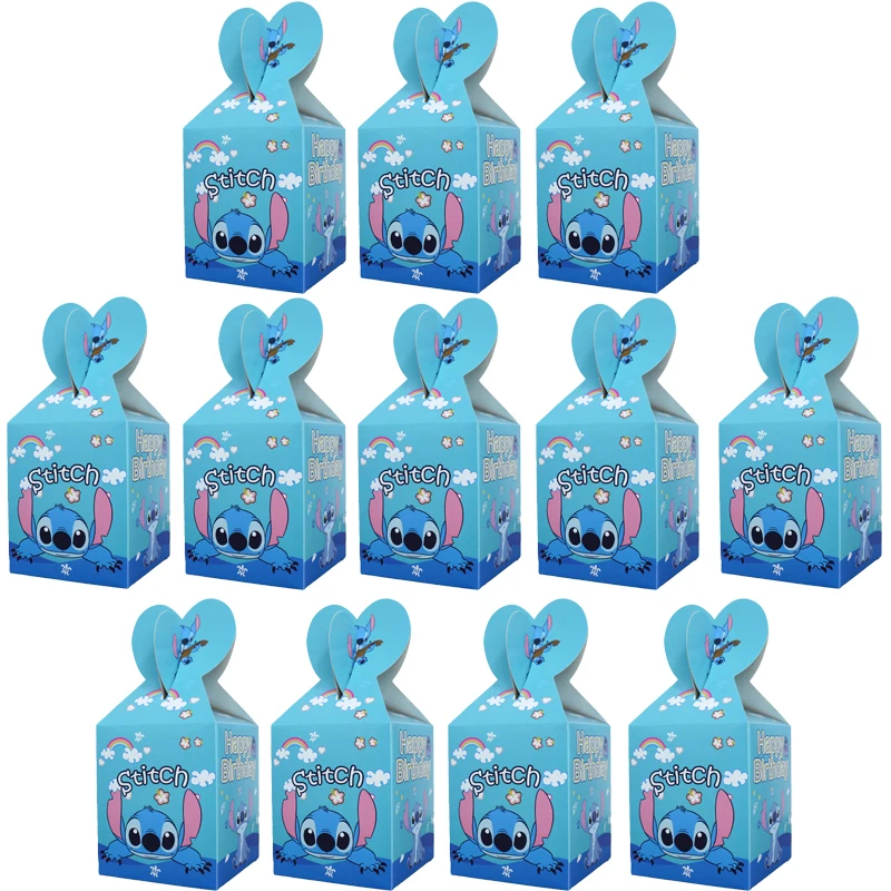 

Disney Pink Stitch Theme Party Supplies Gift Candy Box Favor Baby Shower Accessory Kids Girls Birthday Stitch Party Decoration