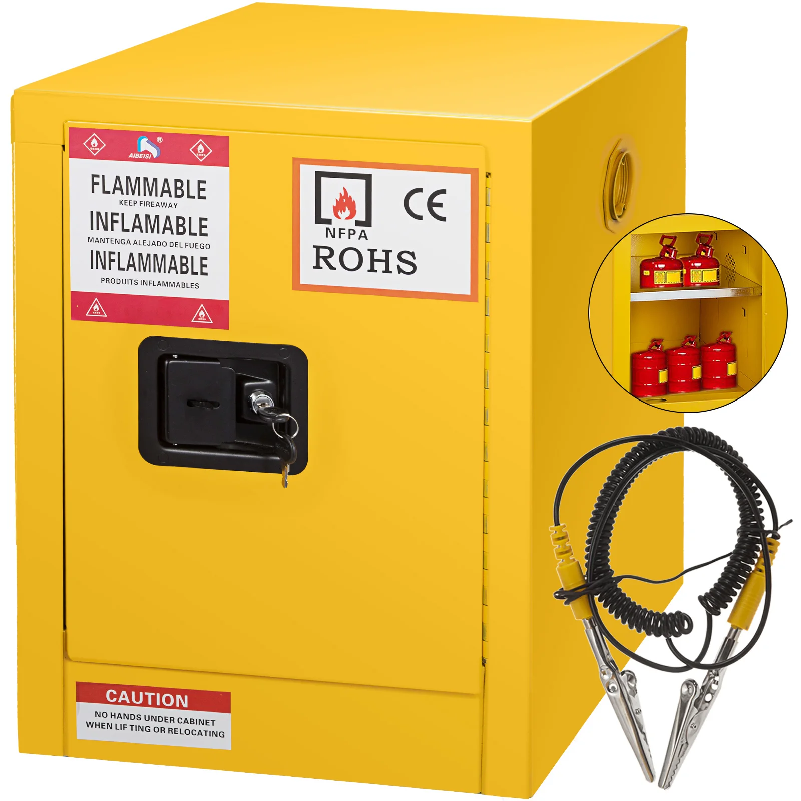 Cold Rolled Steel Flammable Liquid Storage Cabinet