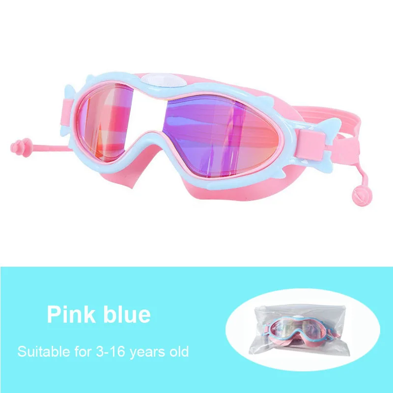 Waterproof large frame Swim Glasses Kids Swimming Goggles Anti-fog UV Eyewear HD Waterproof large frame Swim Glasses Silicone Ey