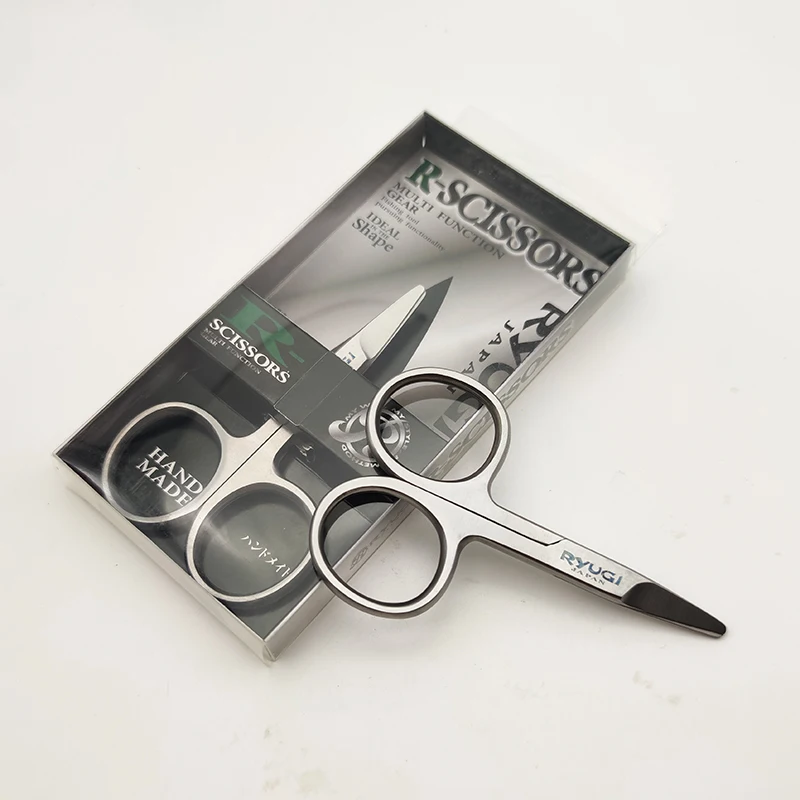 RYUGI 스테인레스 스틸 낚시 가위, SUS410 꼰 라인 커터, 수제 낚시 도구, 휴대용 가위, 야외 액세서리