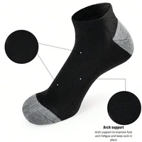10 paires de chaussettes confortables et respirantes, absorbant la sueur, anti-odeur, coupe basse, couleur unie, adaptées aux activités de plein air 6