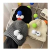 Big Eyes Woolen Hat Winter Warm Funny Short Thread Hip Hop Beanies Hat Women Men Boys Girls Elastic Knitted Skull Cap Headwear 4