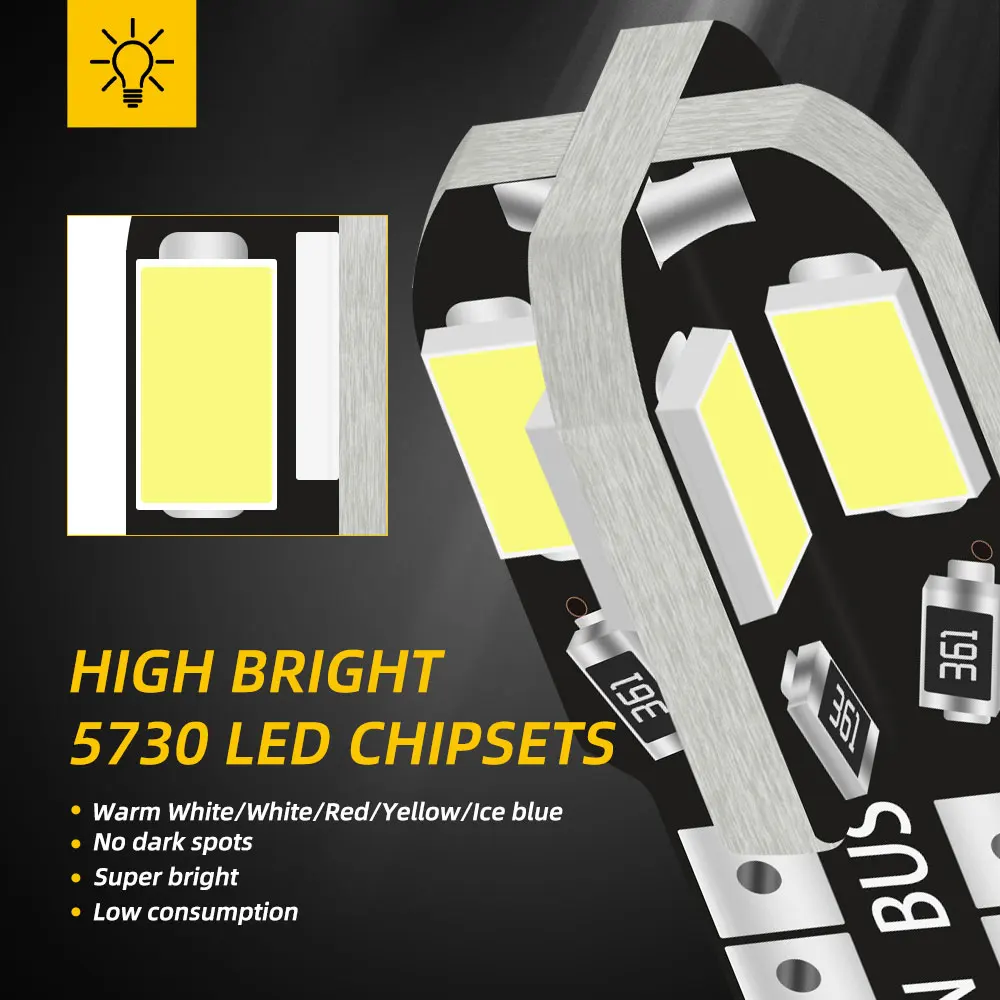 Canbus ڵ ׸  168 194 LED , ڵ ȣ , T10, W5W, 10 