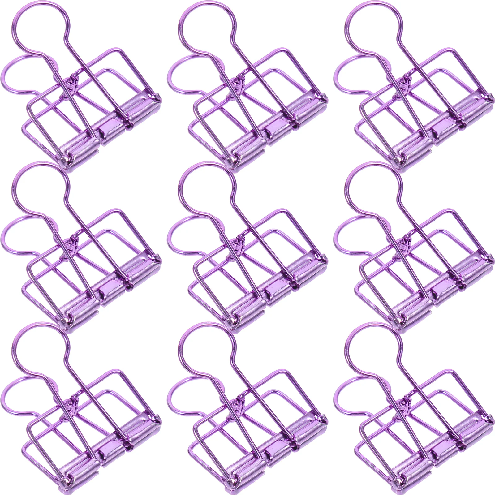 

10 Pcs Elliot Folder Business Binder Clips Paper Delicate Medium Bulk Large Metal for Teacher Student Use