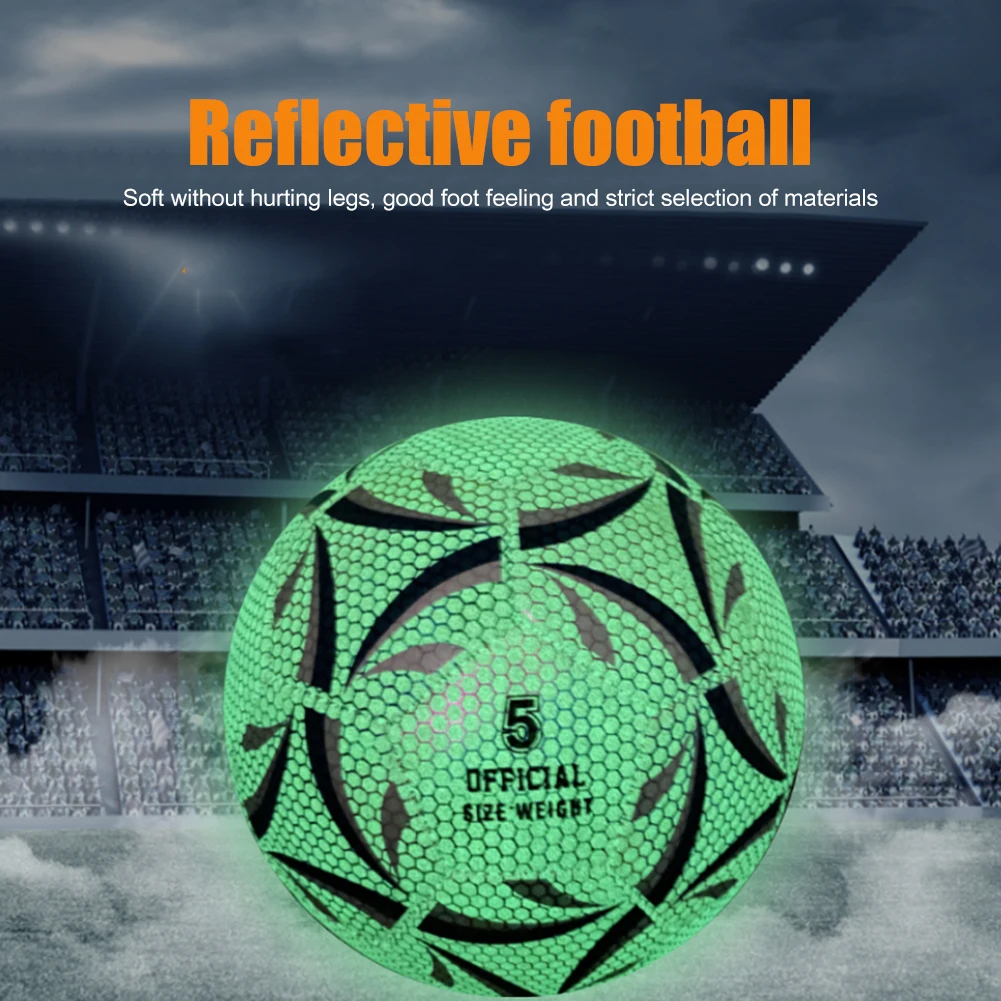 Generic Luminous Reflective Soccer Ball Training Competition Balls