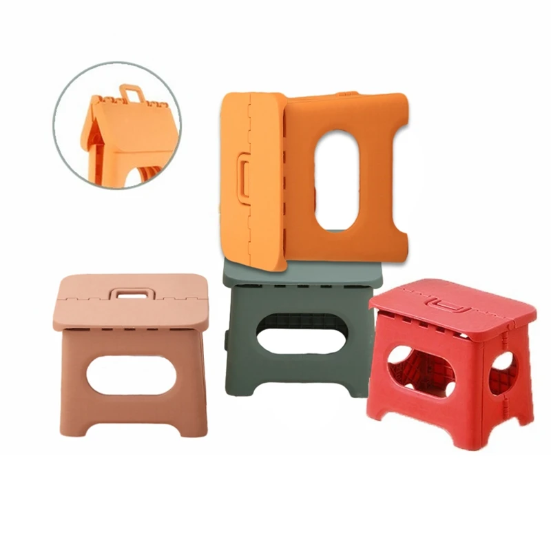 Folding Stool Portable Folding Stool Outdoor Bench For Adults & Kids Children Thickened Plastic Step Stool Folding Chair Small Bench