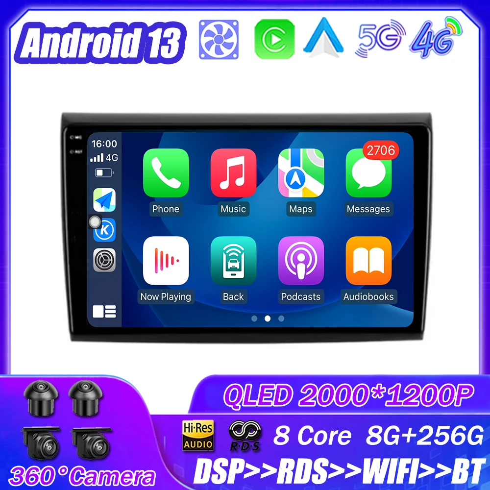 

Android 13 For Fiat Bravo 198 2 II 2007 - 2014 Car Radio Multimedia Player Navigation Stereo GPS Auto Head Unit No 2Din DSP 5G