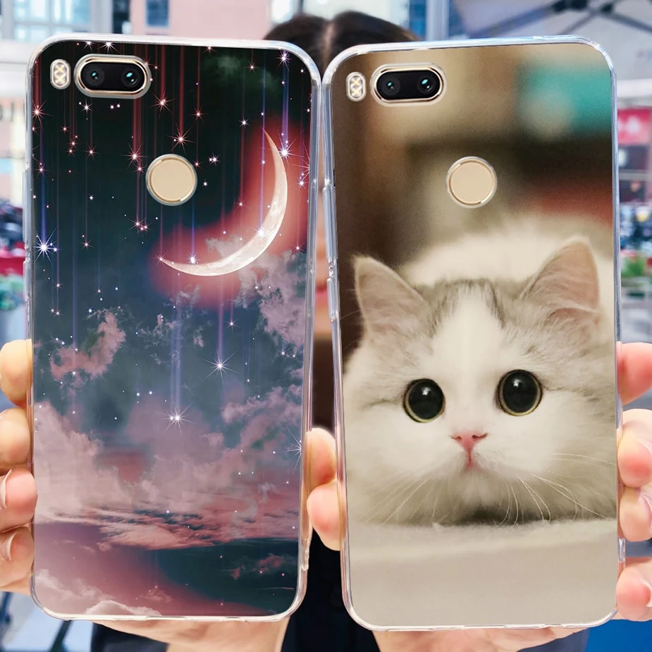 Stylish Painted Clear Silicone Soft Case - Fashionable Protection