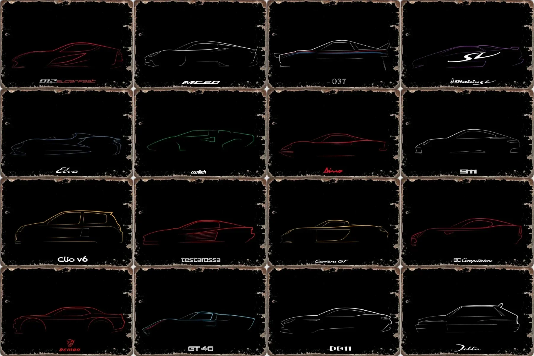 

Формы автомобиля, Настенный декор, металлический жестяной знак в стиле ретро, мужская пещера, постер, спортивный автомобиль, клуб, Винтажные Украшения для комнаты для мужчин, гараж, дома, сада